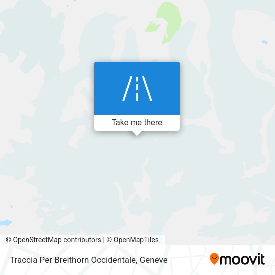 Traccia Per Breithorn Occidentale map