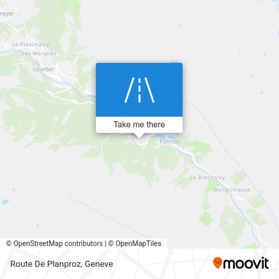 Route De Planproz map