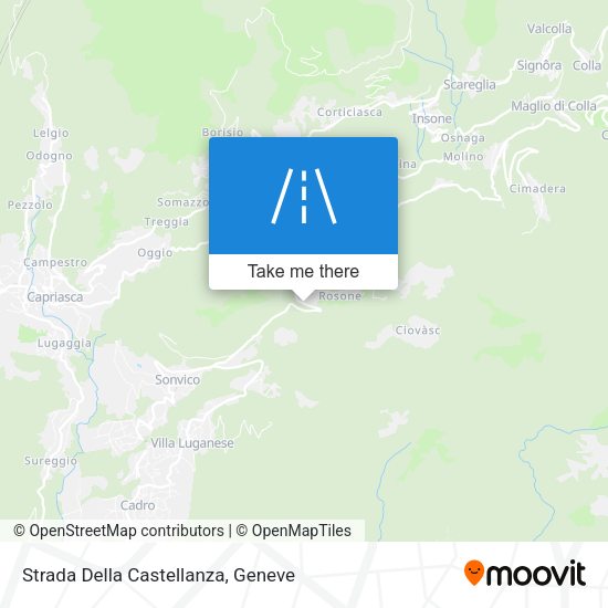 Strada Della Castellanza map