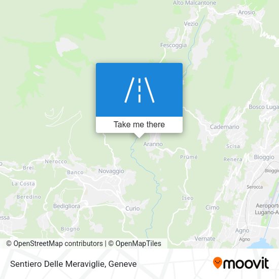 Sentiero Delle Meraviglie map