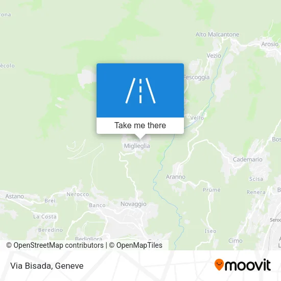 Via Bisada map