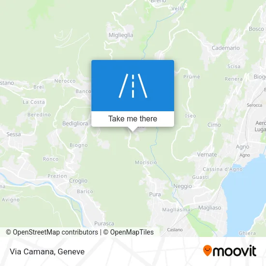 Via Camana map