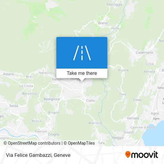 Via Felice Gambazzi map