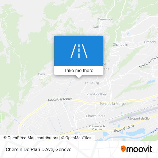 Chemin De Plan D'Avé map