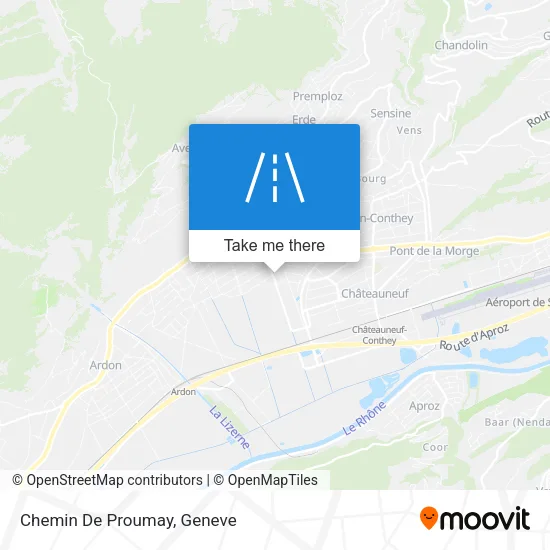 Chemin De Proumay map