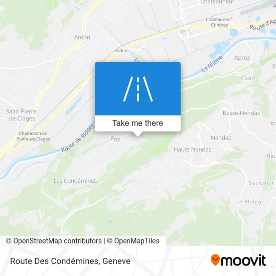 Route Des Condémines map