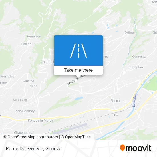 Route De Savièse plan