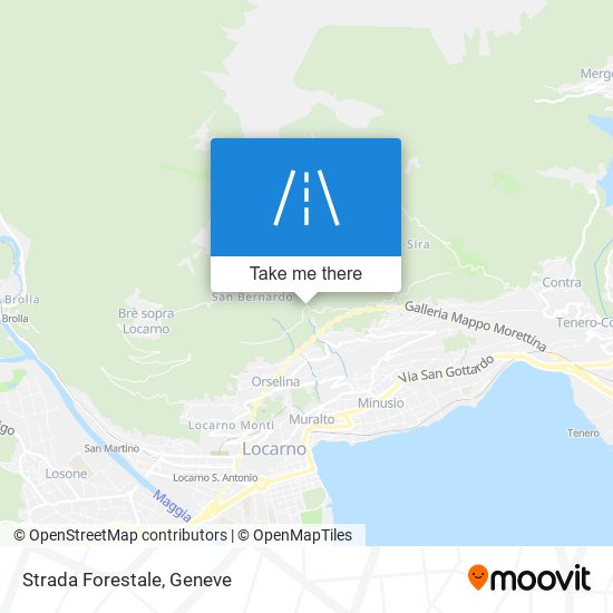 Strada Forestale map