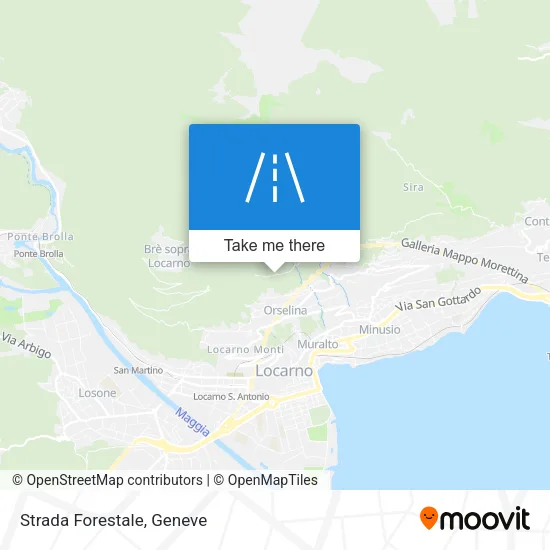 Strada Forestale map