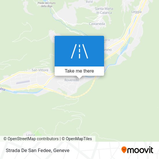 Strada De San Fedee map