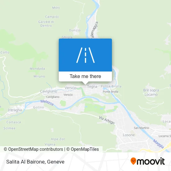 Salita Al Bairone map