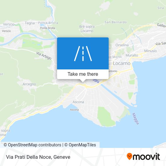Via Prati Della Noce map