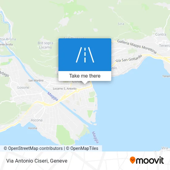 Via Antonio Ciseri map