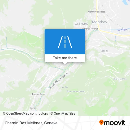 Chemin Des Mélènes map