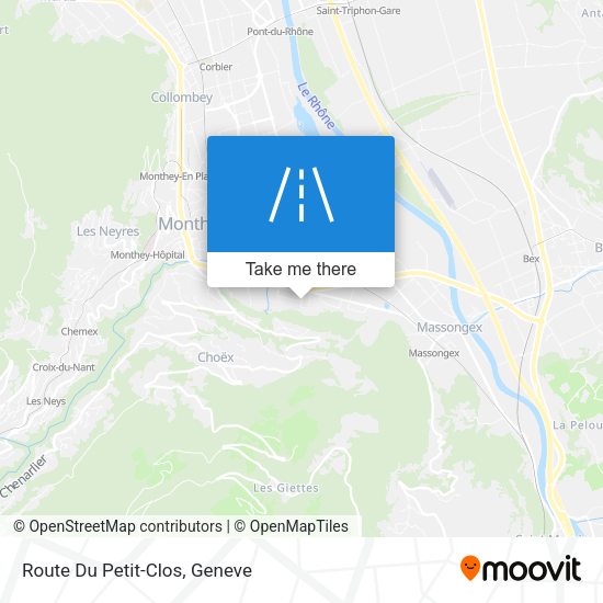 Route Du Petit-Clos map