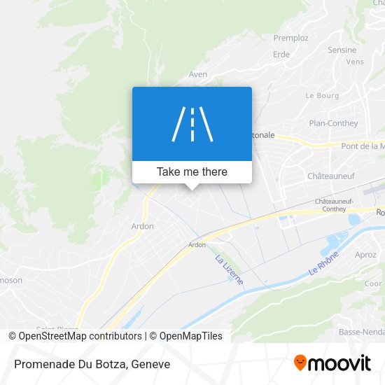Promenade Du Botza map