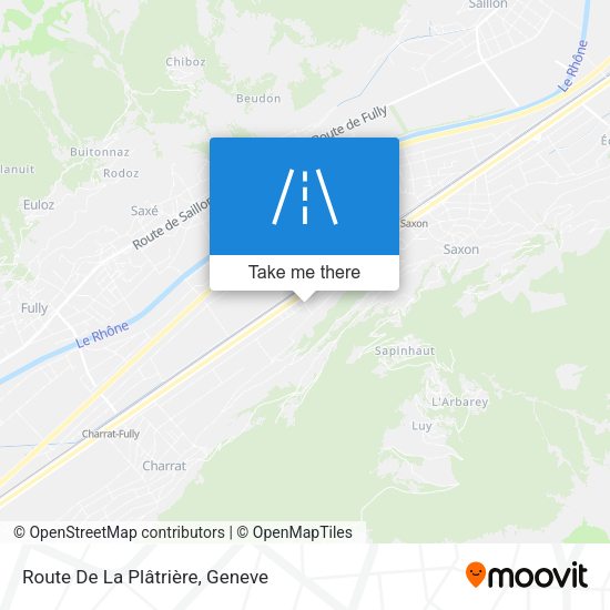 Route De La Plâtrière map
