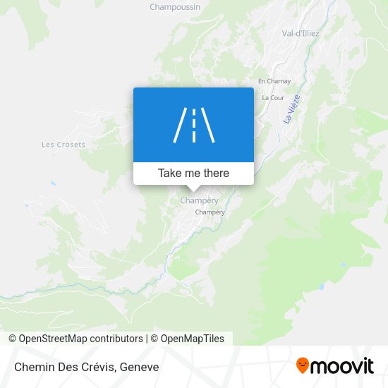 Chemin Des Crévis map