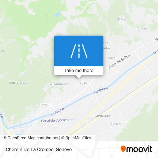 Chemin De La Croisée map