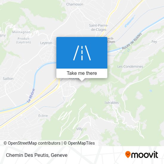 Chemin Des Peutis map