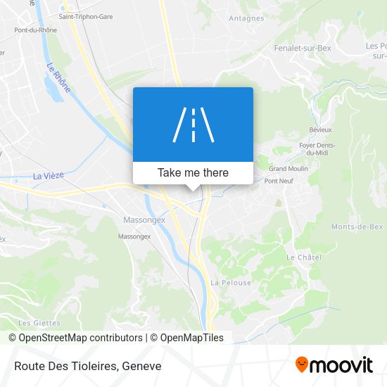 Route Des Tioleires map