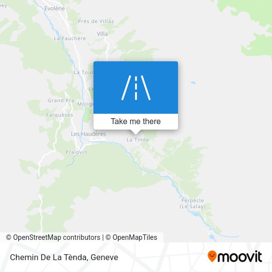 Chemin De La Tènda map