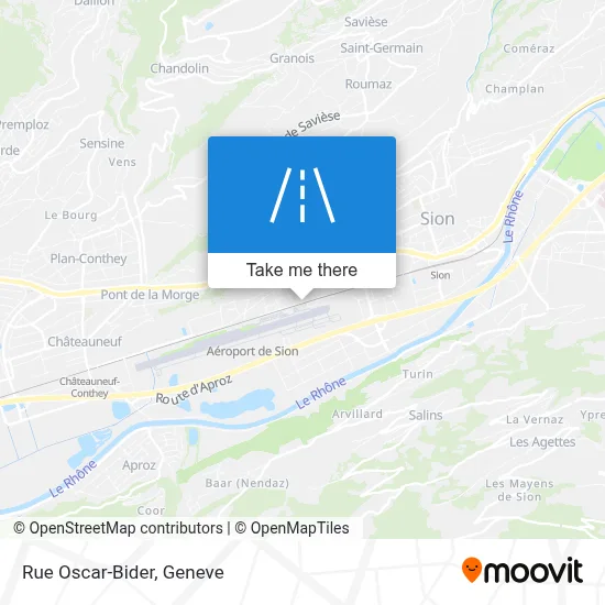 Rue Oscar-Bider map