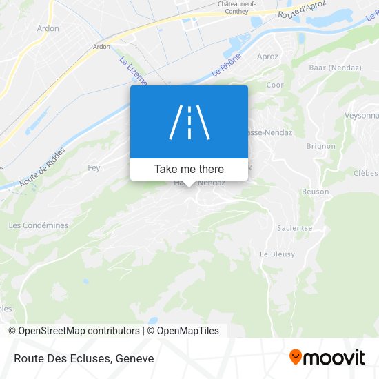 Route Des Ecluses map