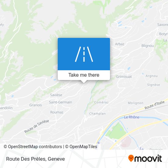 Route Des Prêles map