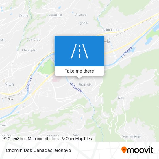 Chemin Des Canadas map