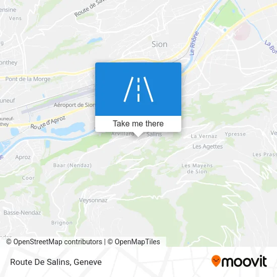 Route De Salins map