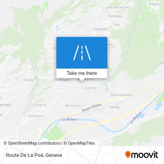 Route De La Poâ map