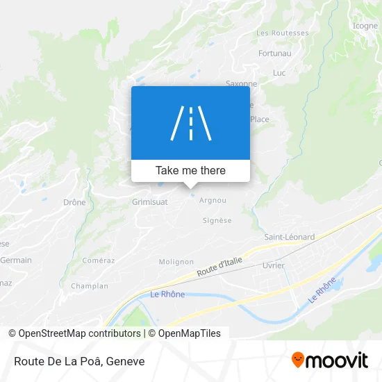 Route De La Poâ map