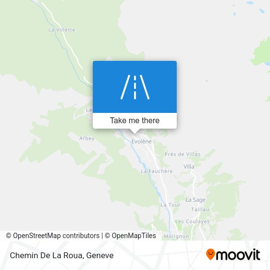 Chemin De La Roua map