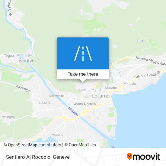 Sentiero Al Roccolo map