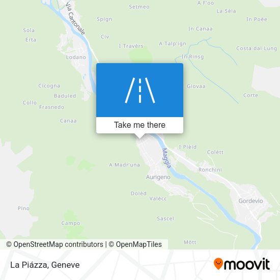 La Piázza map