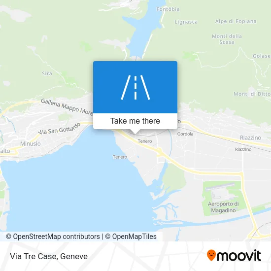 Via Tre Case map