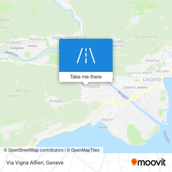 Via Vigna Alfieri map