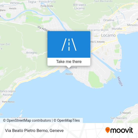 Via Beato Pietro Berno map