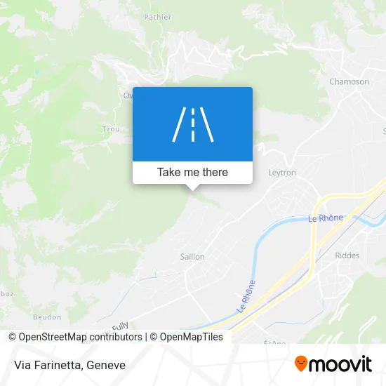 Via Farinetta map