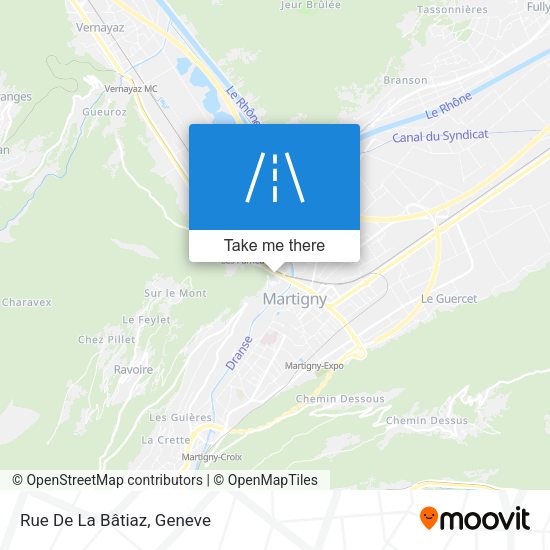 Rue De La Bâtiaz map
