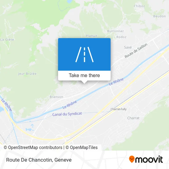 Route De Chancotin map