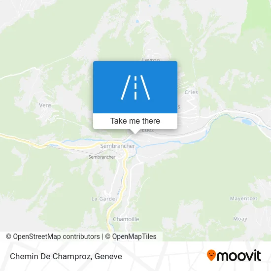 Chemin De Champroz map