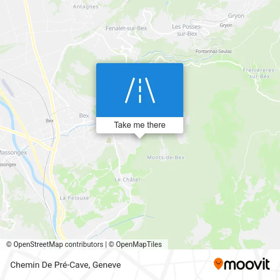 Chemin De Pré-Cave plan