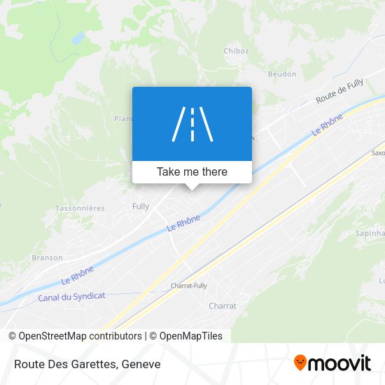 Route Des Garettes map