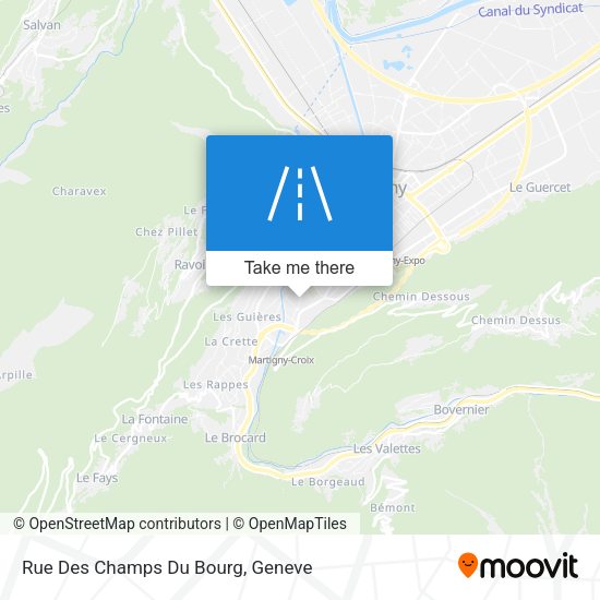 Rue Des Champs Du Bourg map