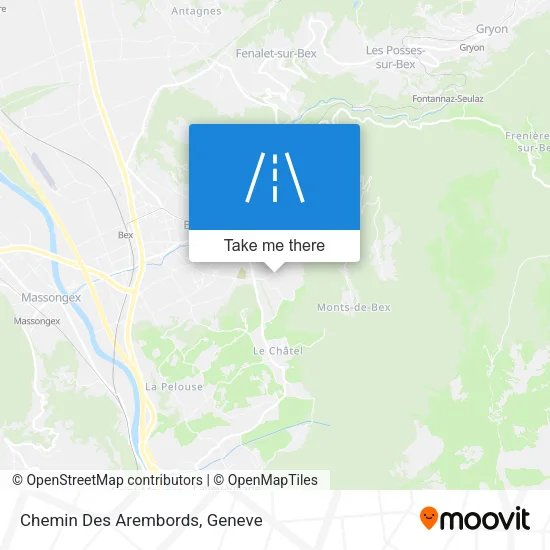 Chemin Des Arembords plan