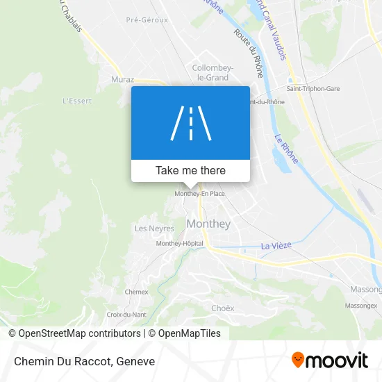 Chemin Du Raccot map