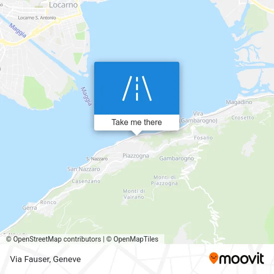 Via Fauser map