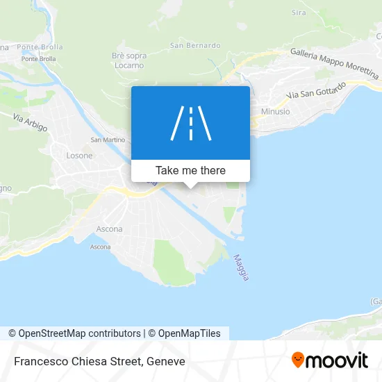 Via Francesco Chiesa map